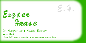 eszter haase business card